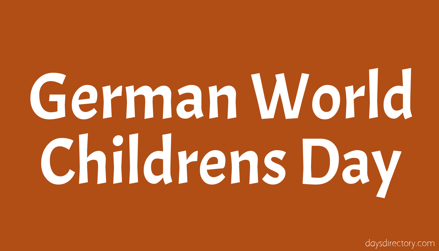German World Childrens Day