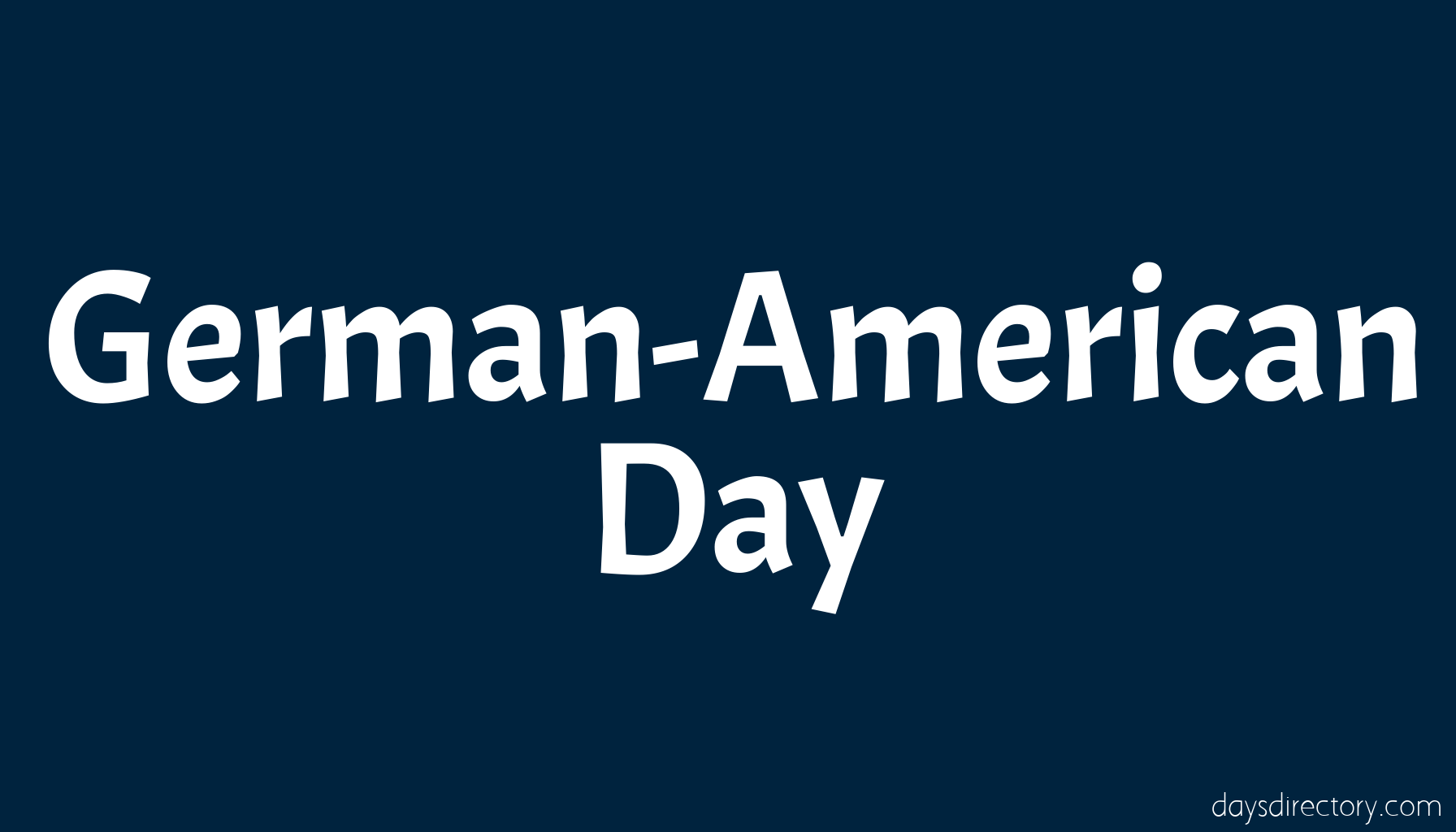 German-American Day
