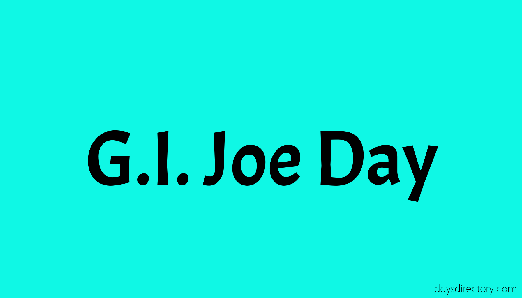 G.I. Joe Day