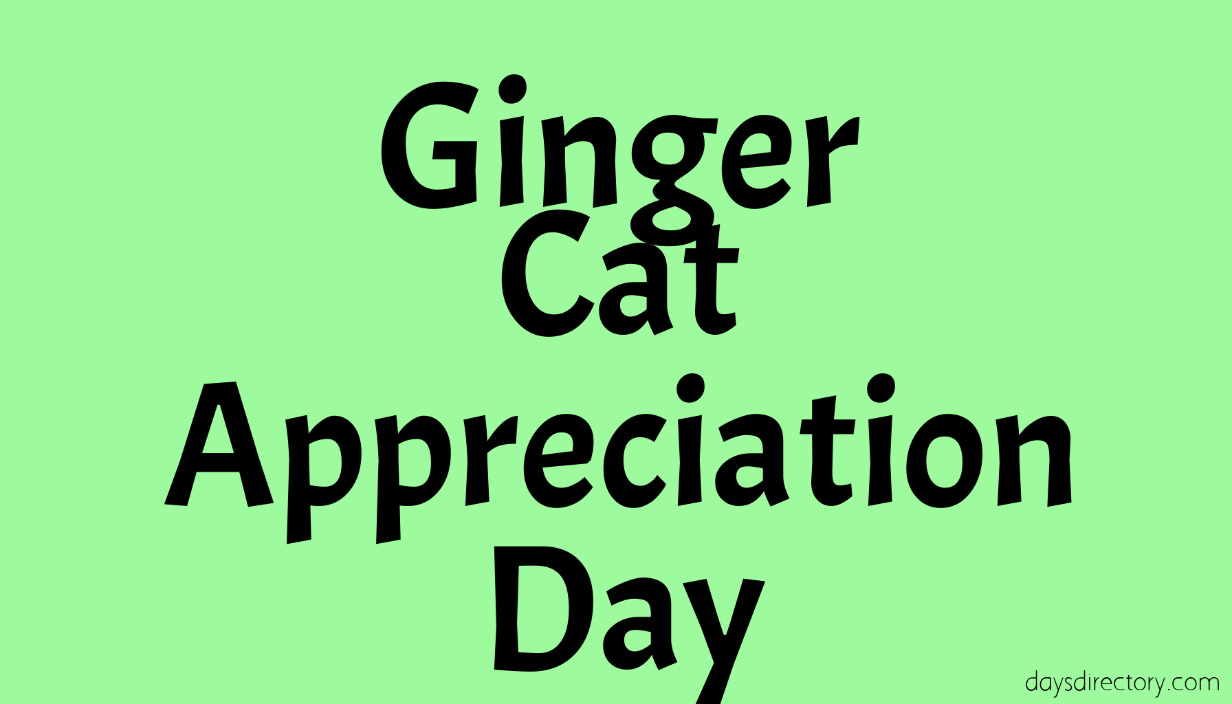 Ginger Cat Appreciation Day
