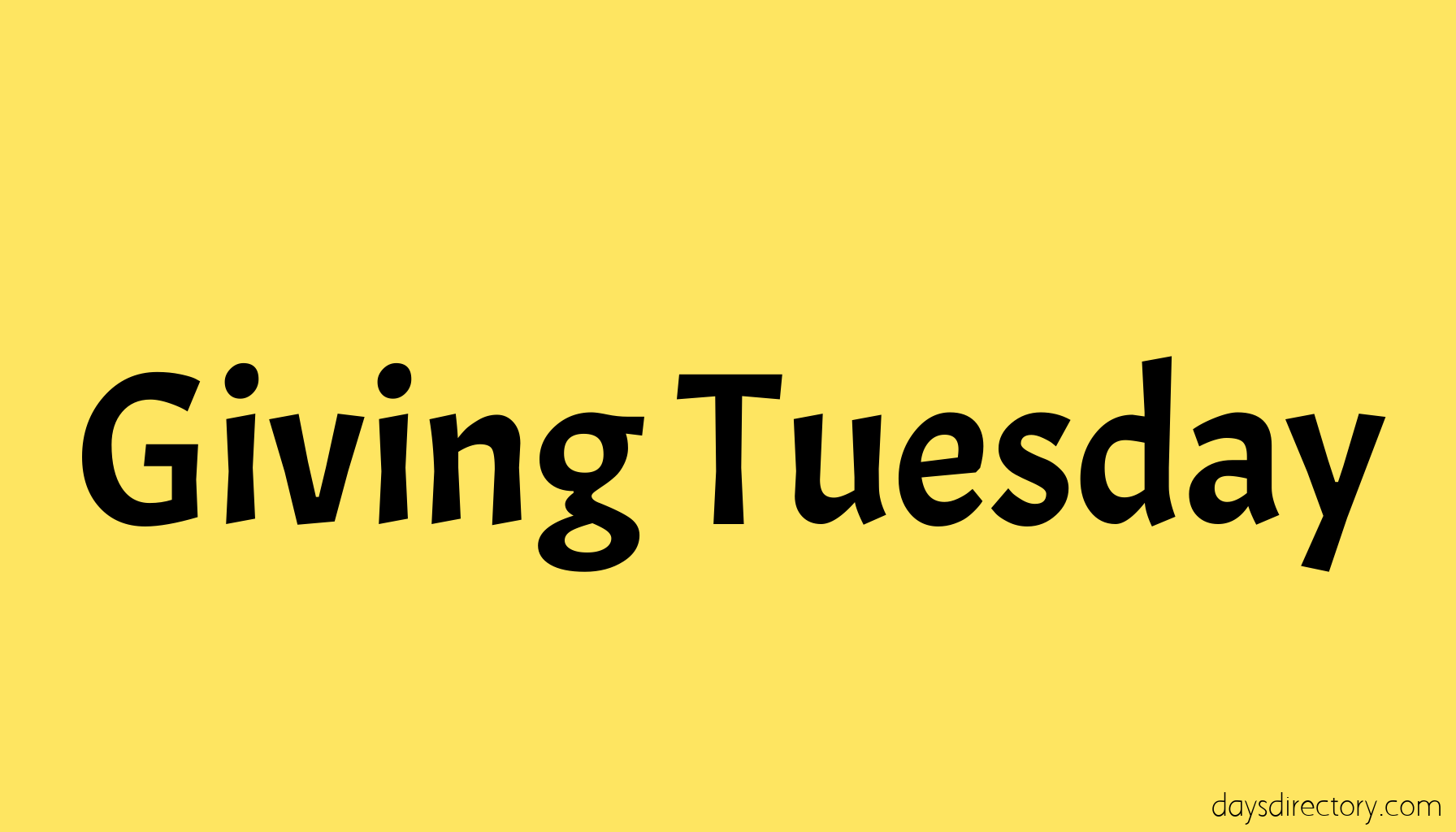 Giving Tuesday