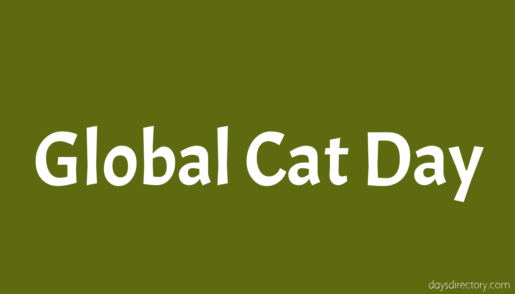 Global Cat Day