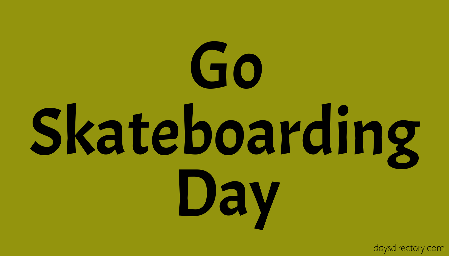 Go Skateboarding Day