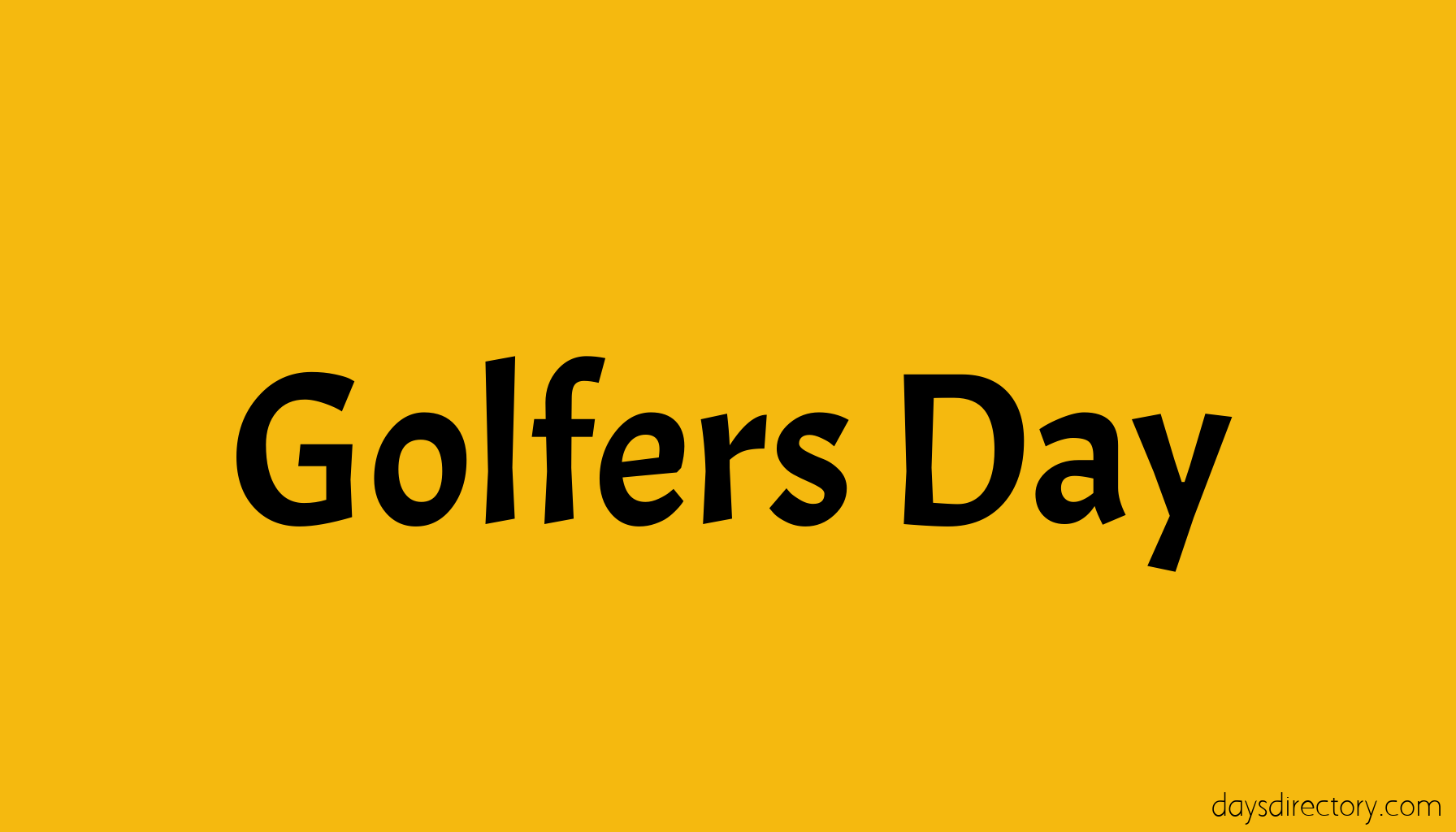 Golfers Day