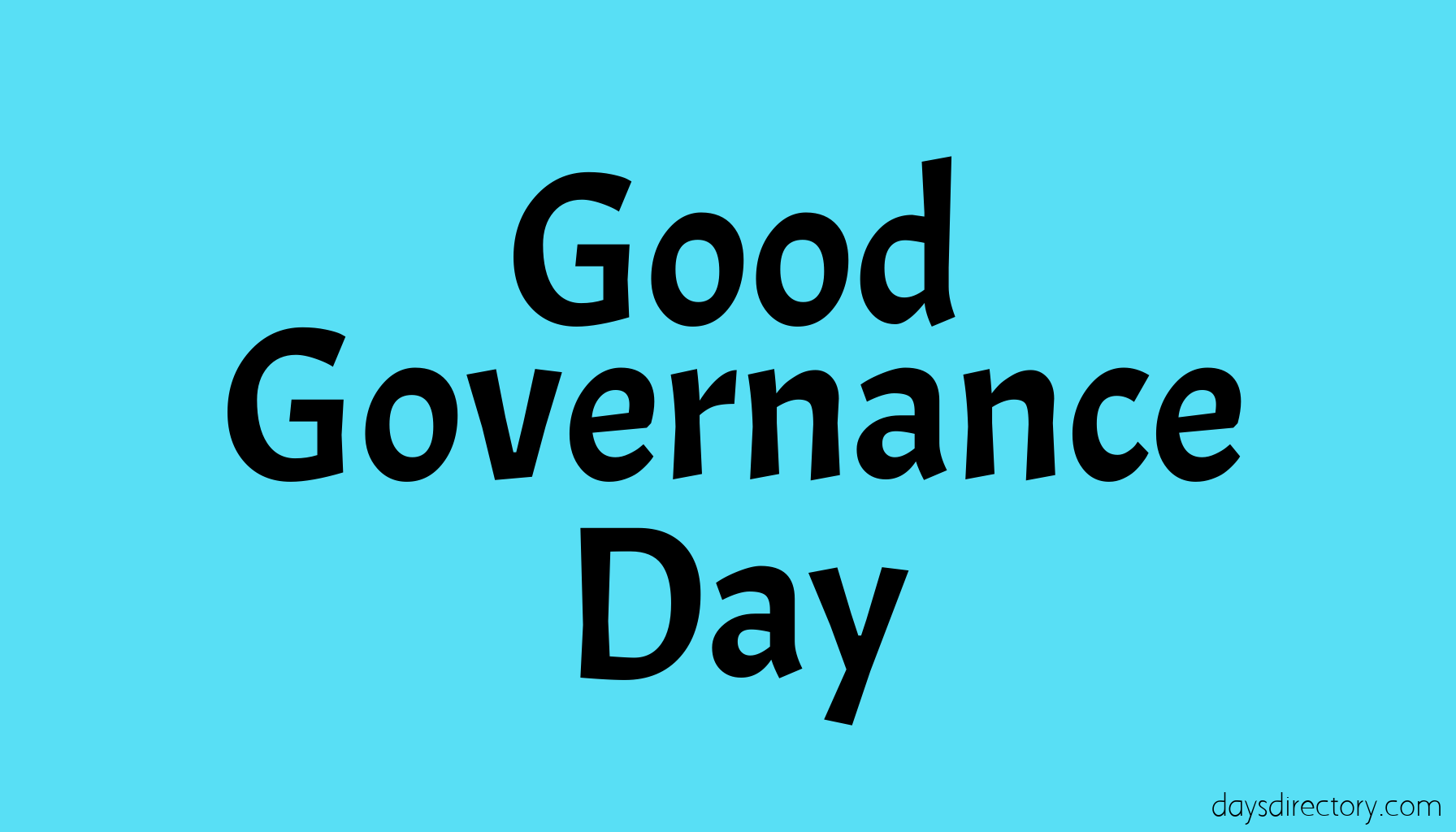 Good Governance Day