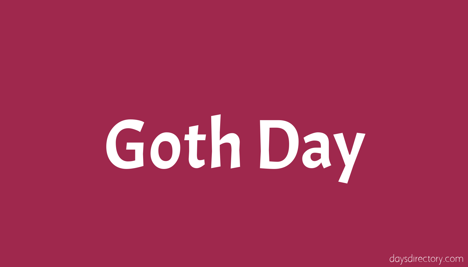 Goth Day