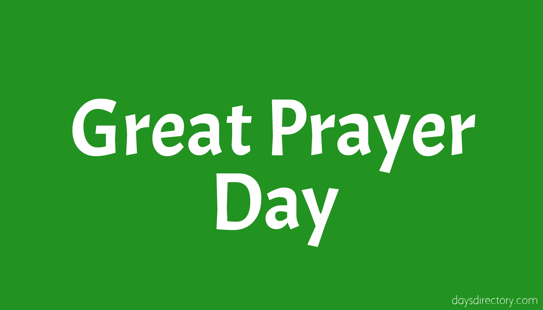 Great Prayer Day