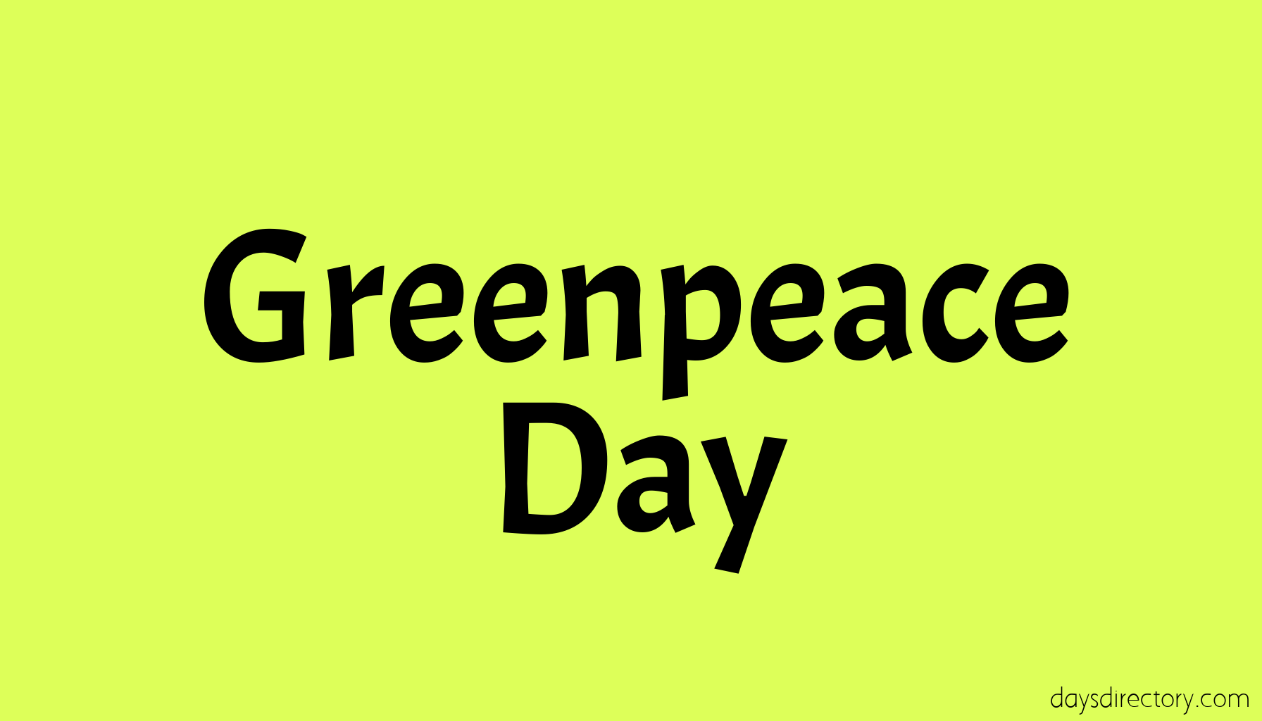 Greenpeace Day