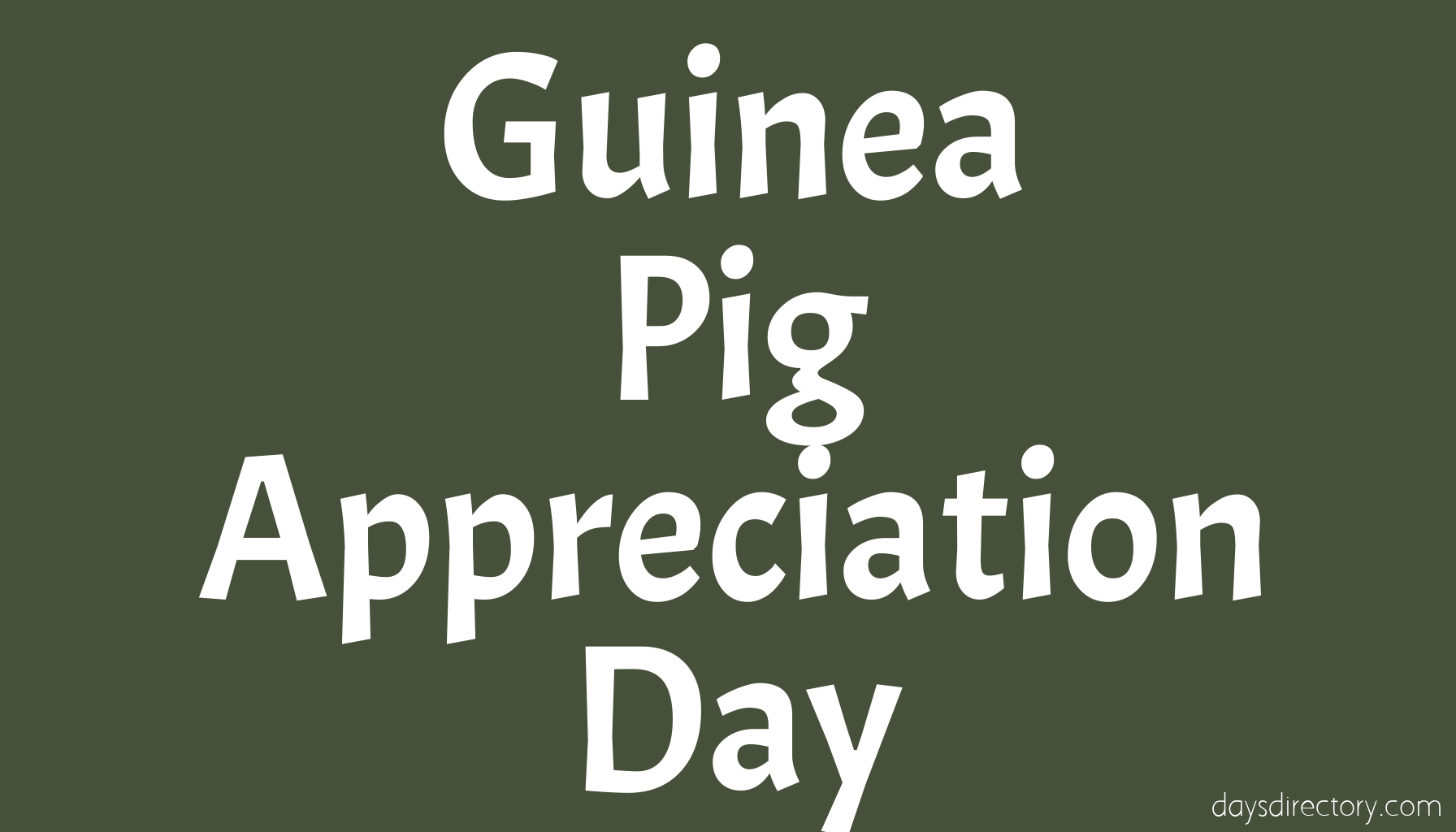 Guinea Pig Appreciation Day