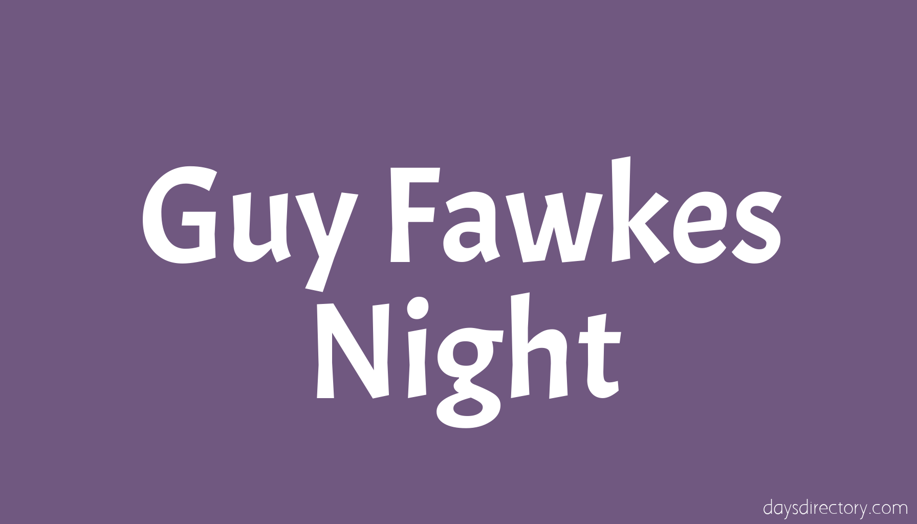 Guy Fawkes Night