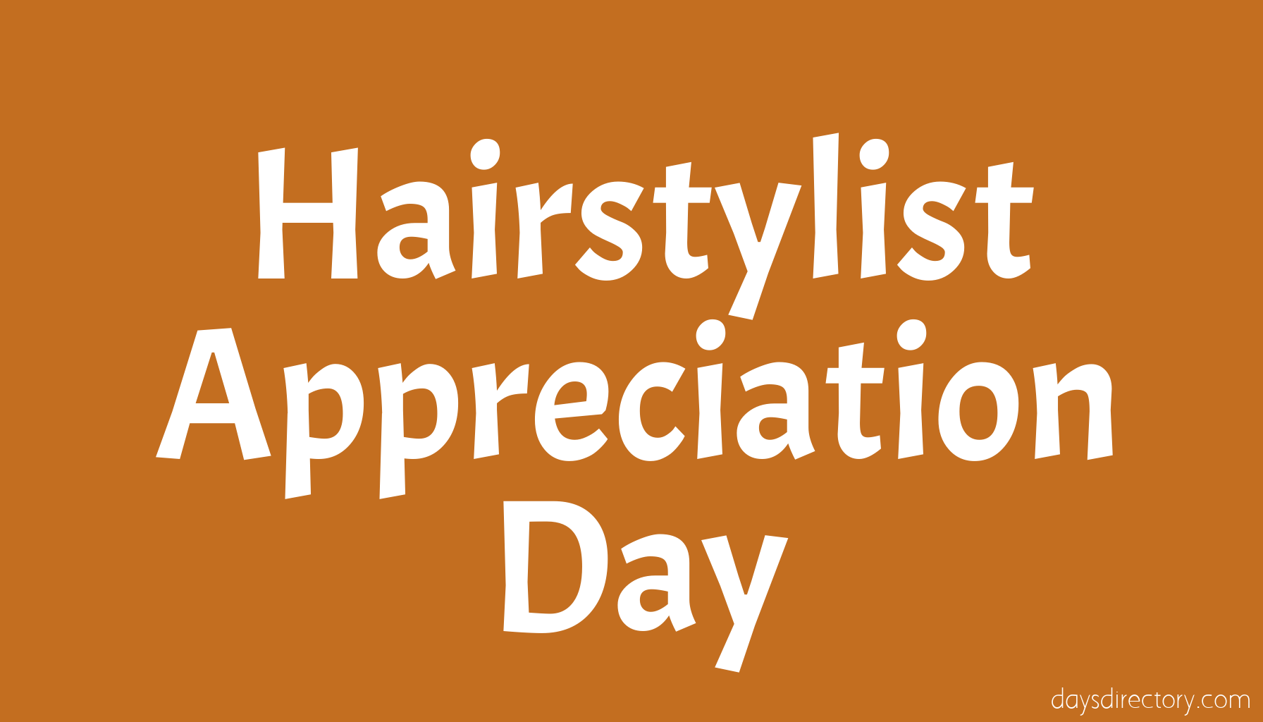 Hairstylist Appreciation Day