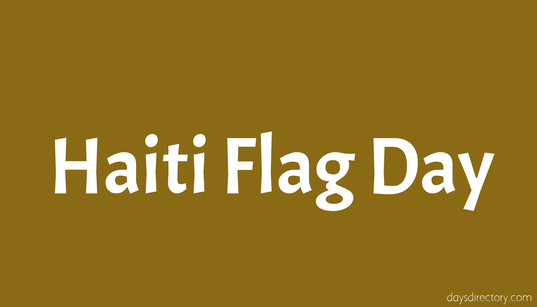 Haiti Flag Day