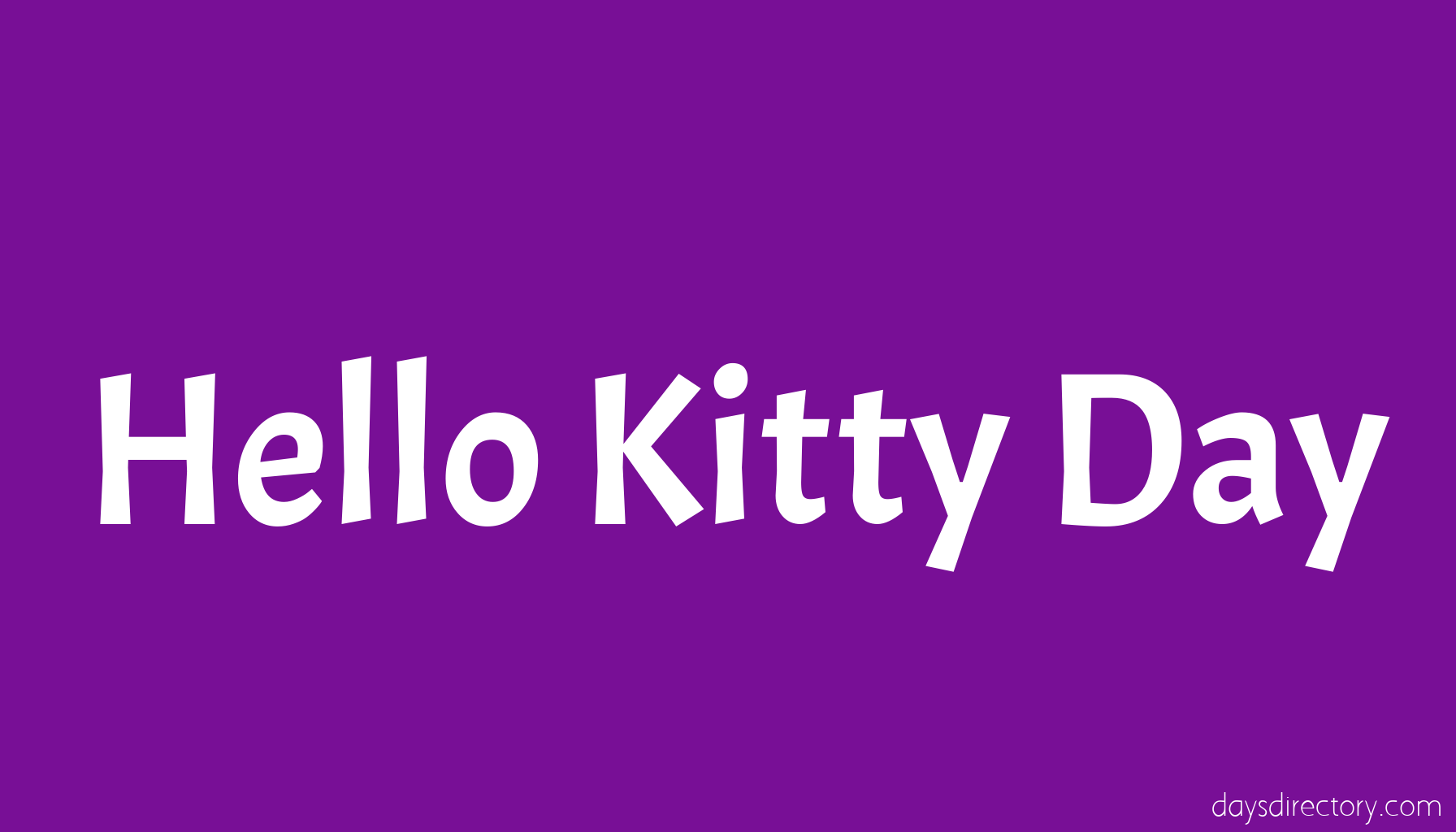 Hello Kitty Day