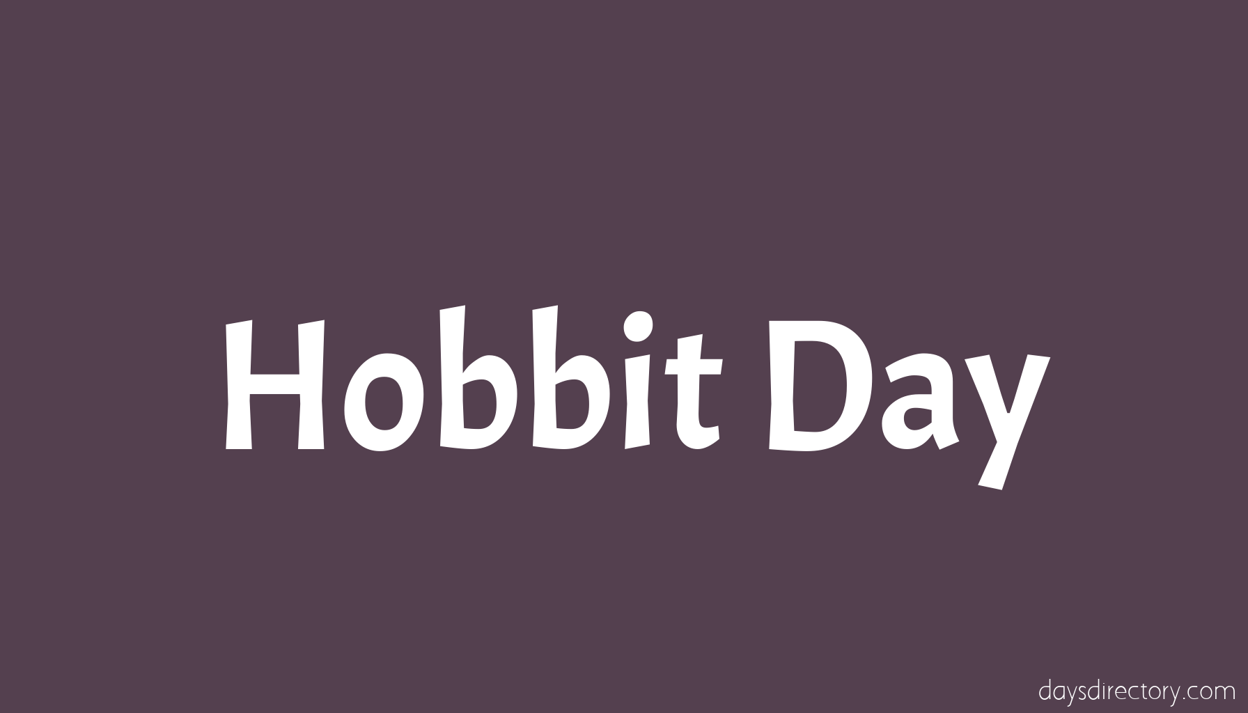 Hobbit Day