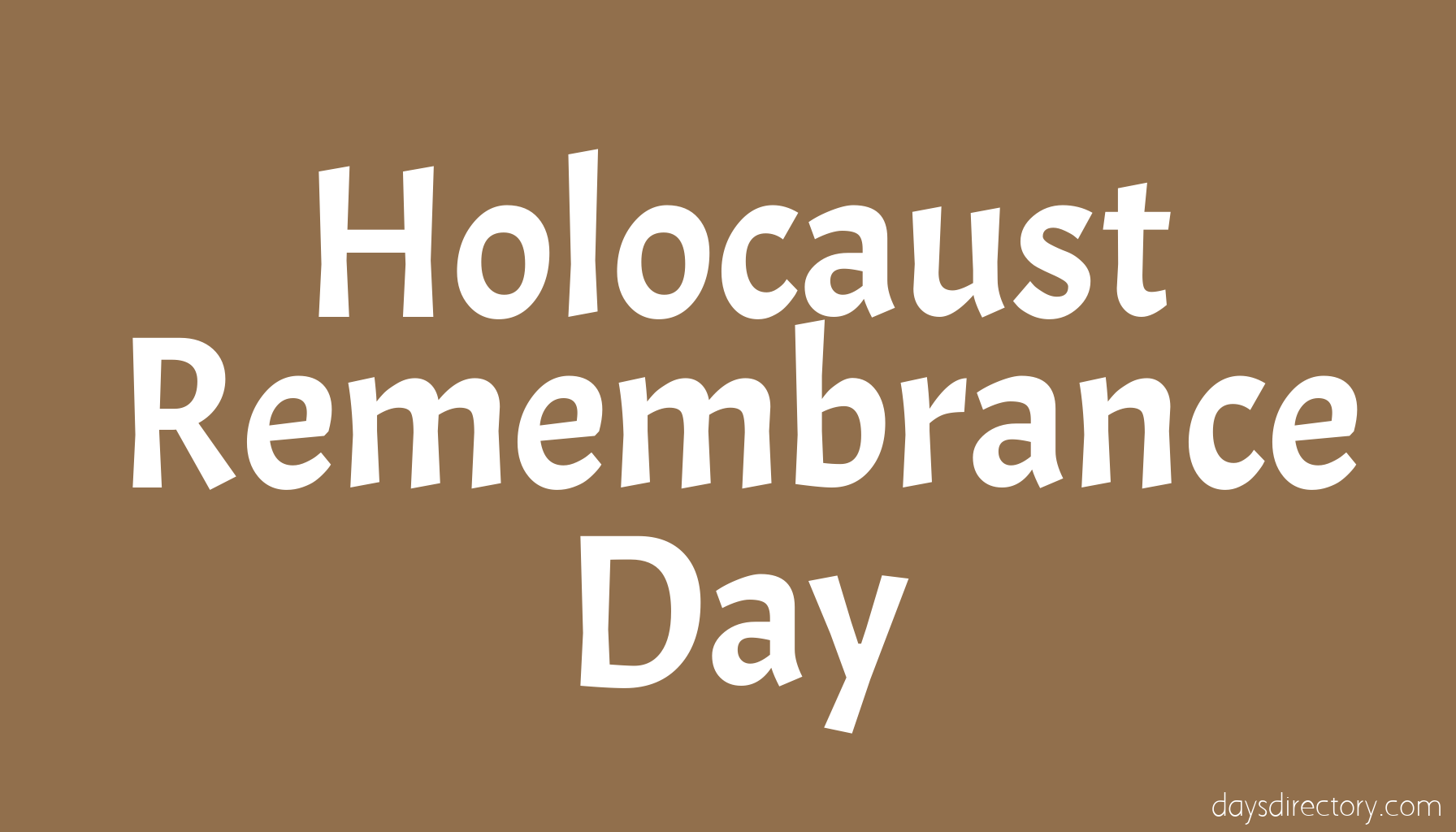 Holocaust Remembrance Day