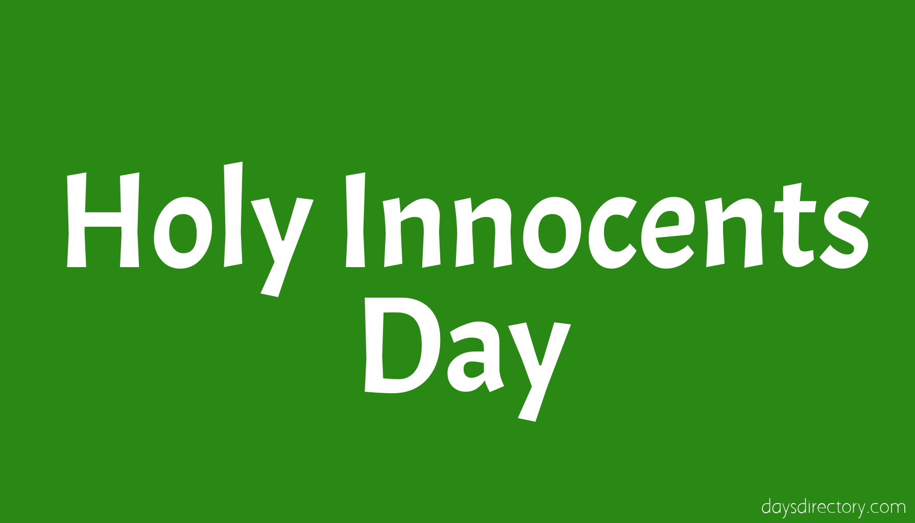 Holy Innocents Day