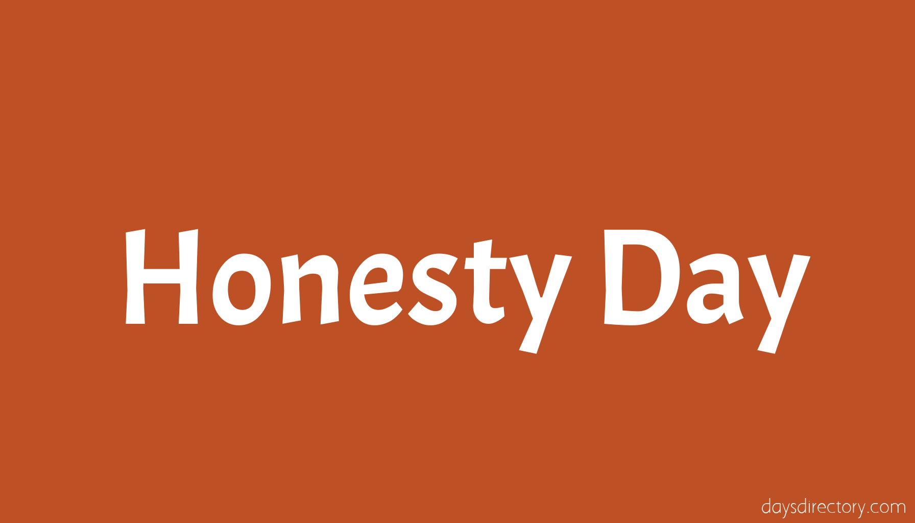 Honesty Day