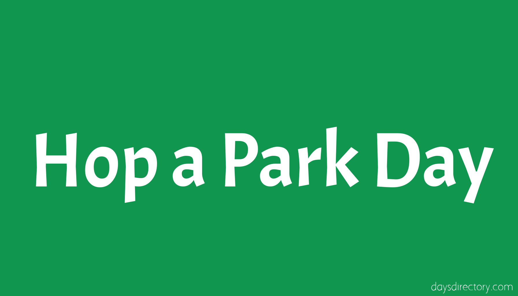Hop a Park Day