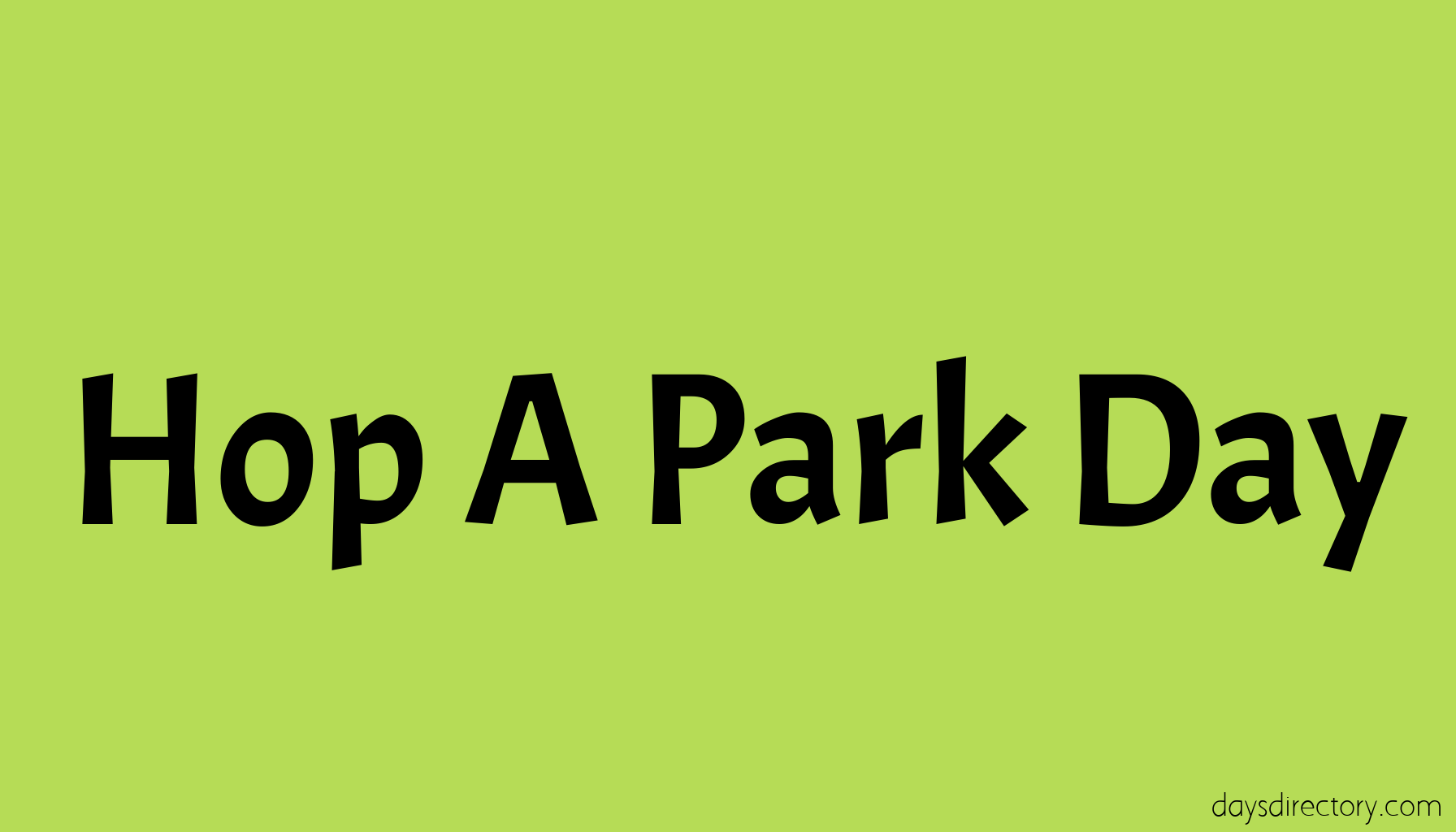 Hop A Park Day