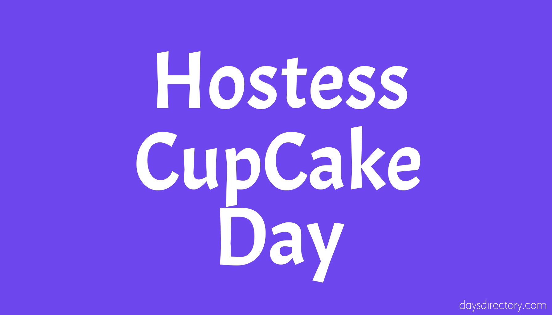 Hostess CupCake Day