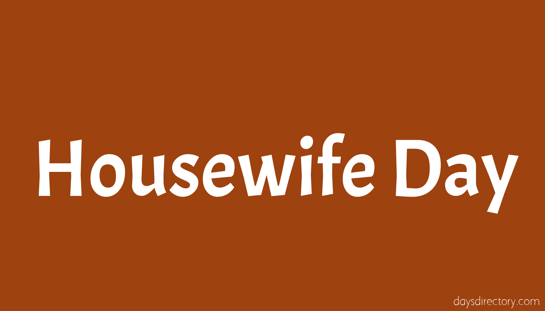 Housewife Day