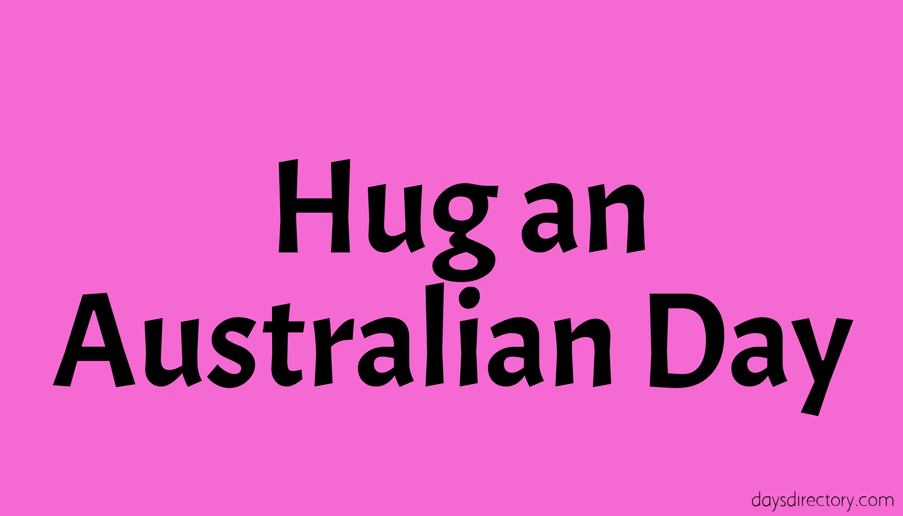 Hug an Australian Day