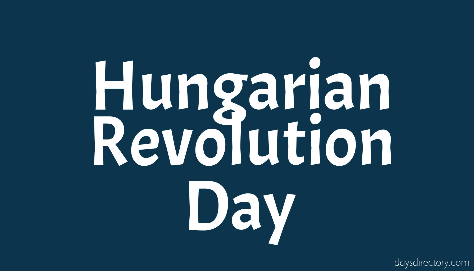 Hungarian Revolution Day