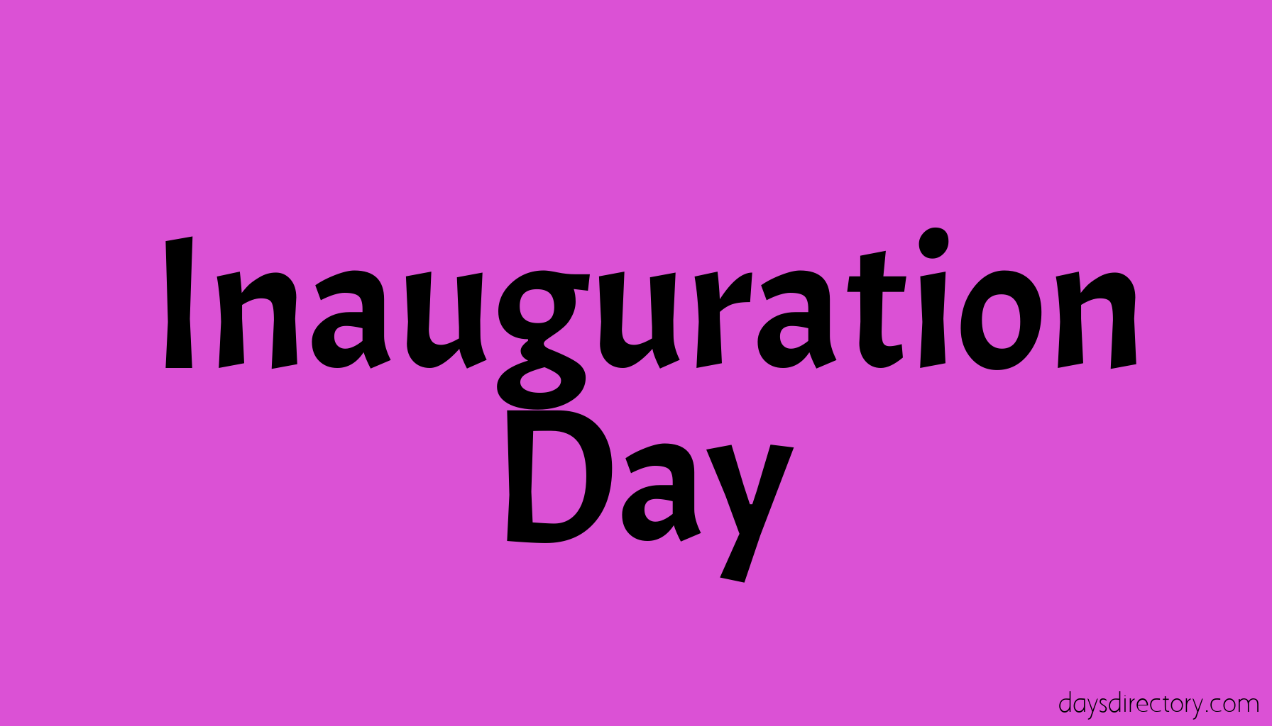 Inauguration Day