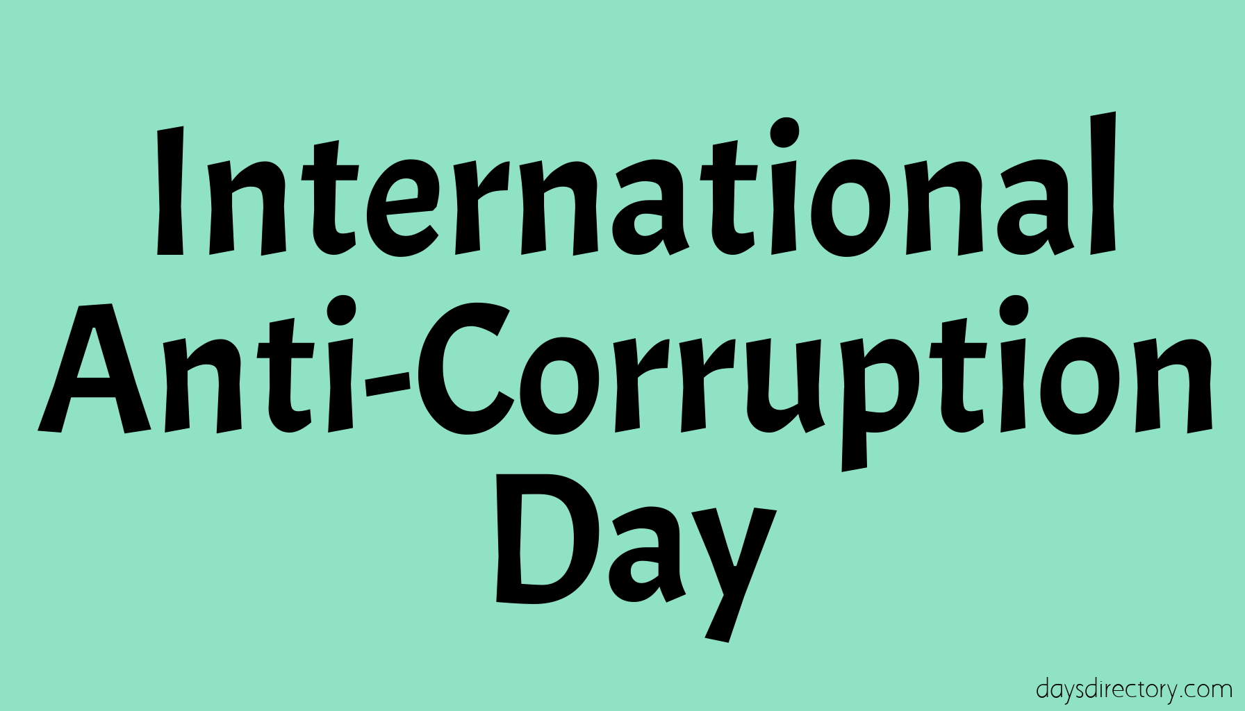 International Anti-Corruption Day