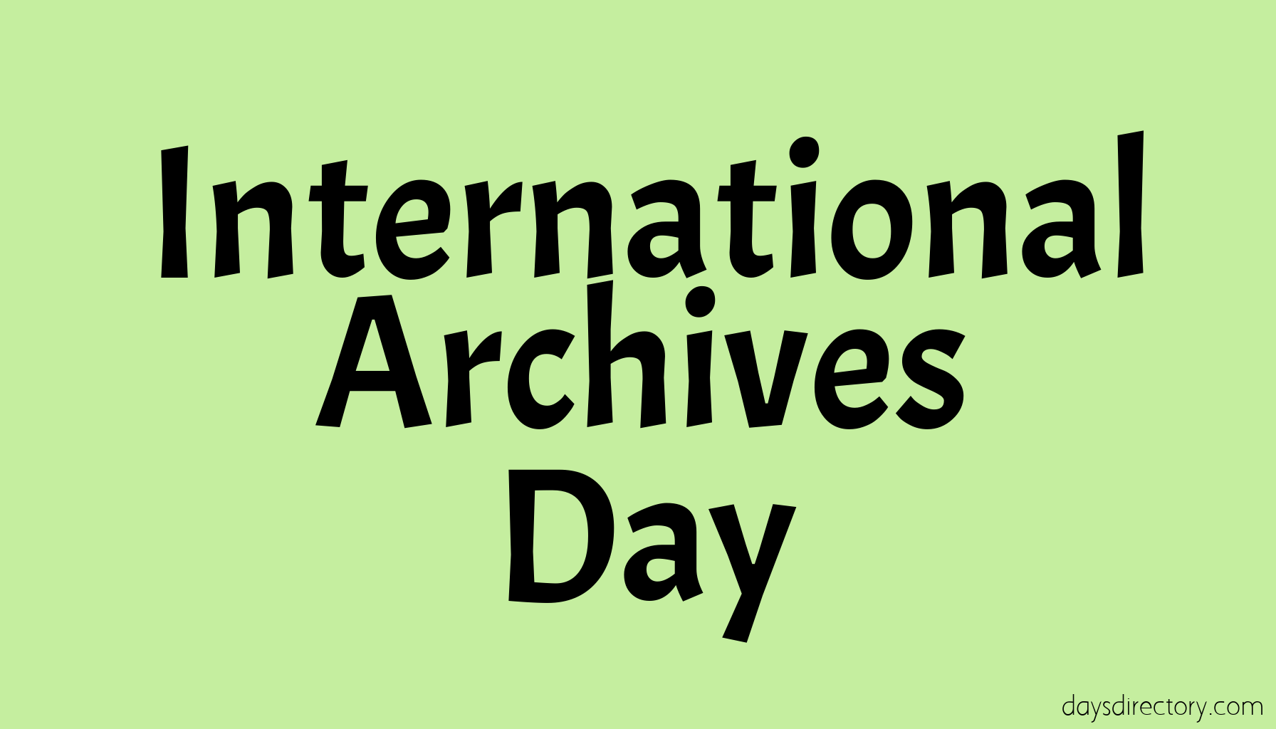 International Archives Day