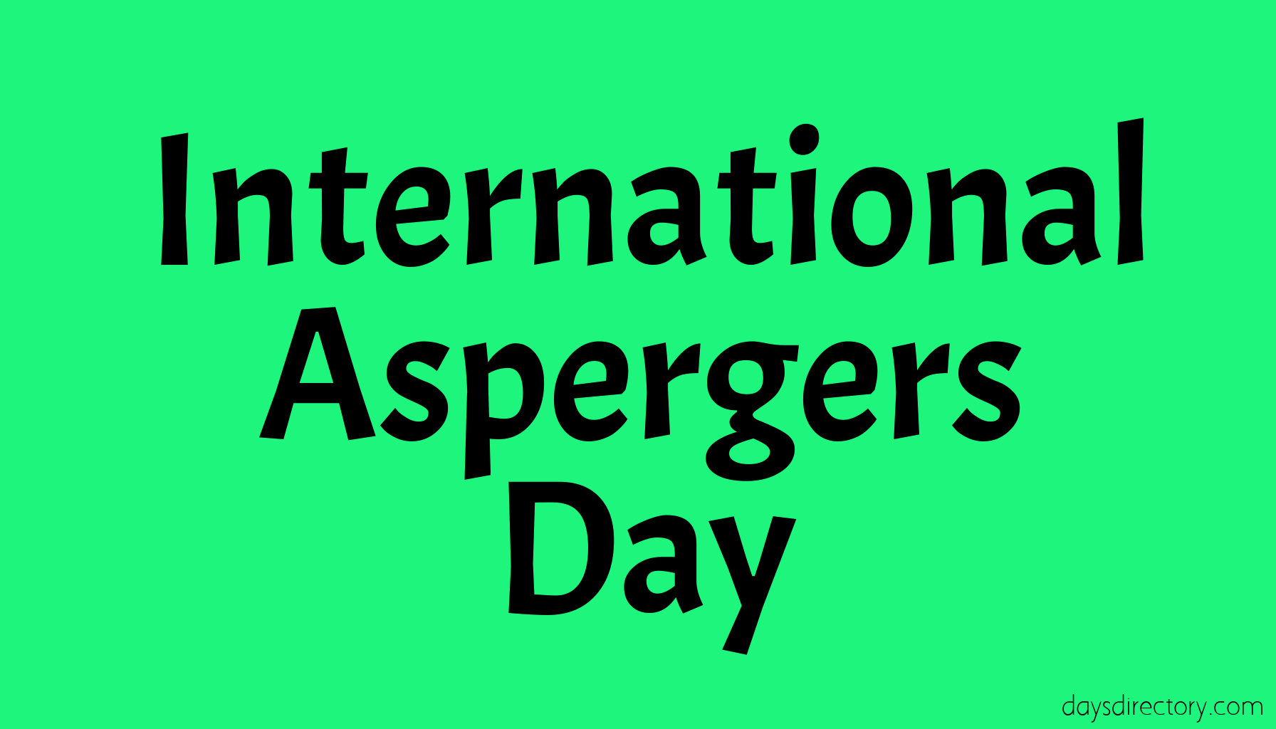 International Aspergers Day
