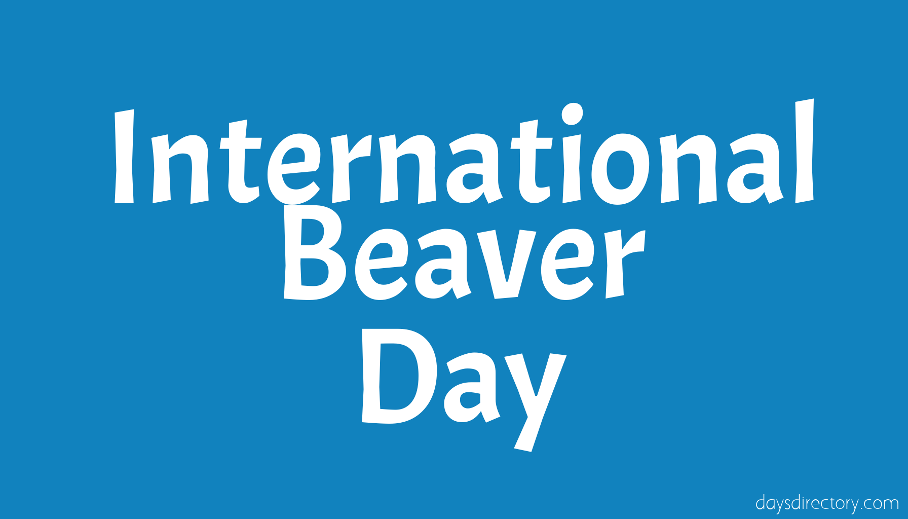 International Beaver Day