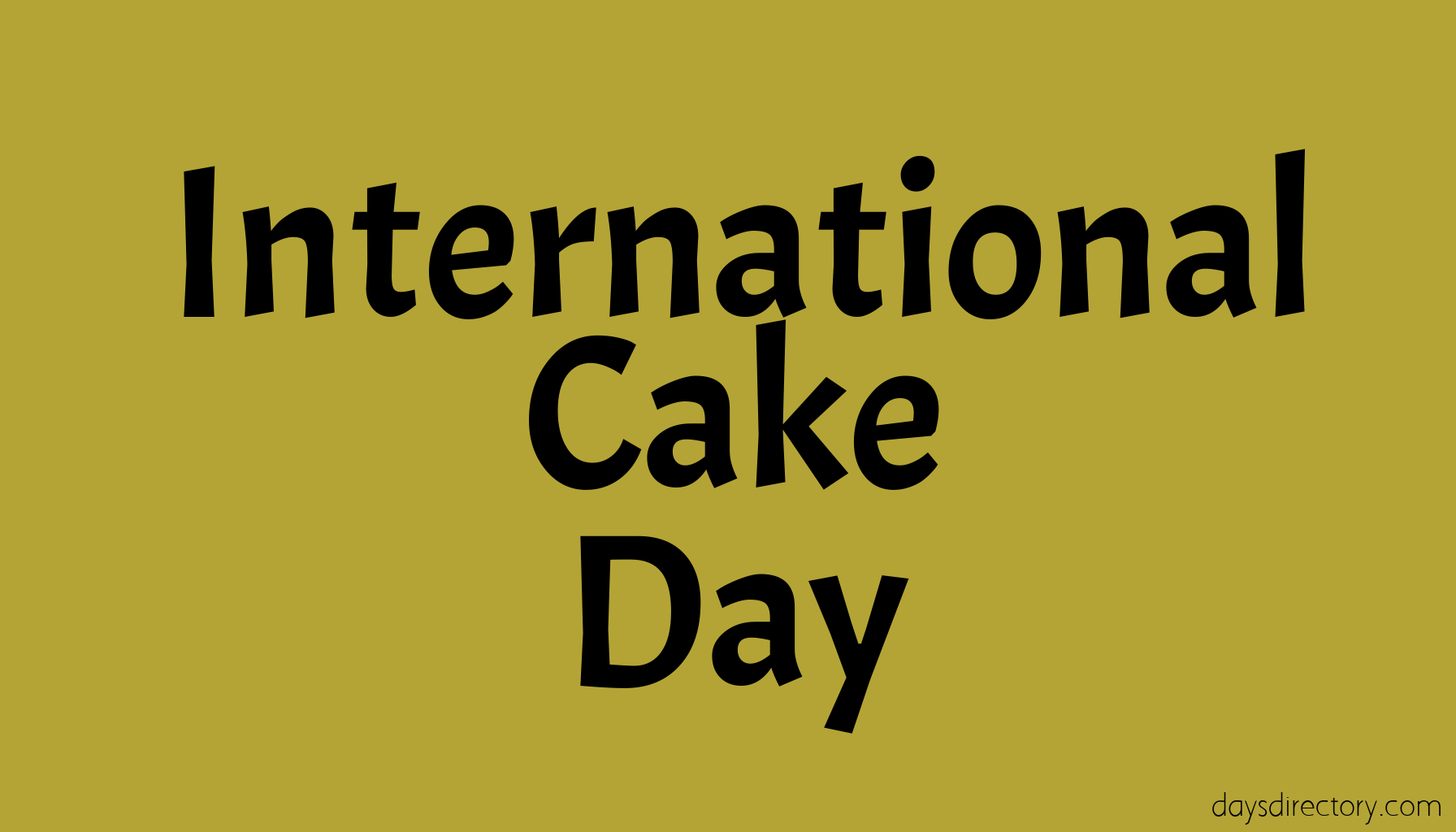 International Cake Day
