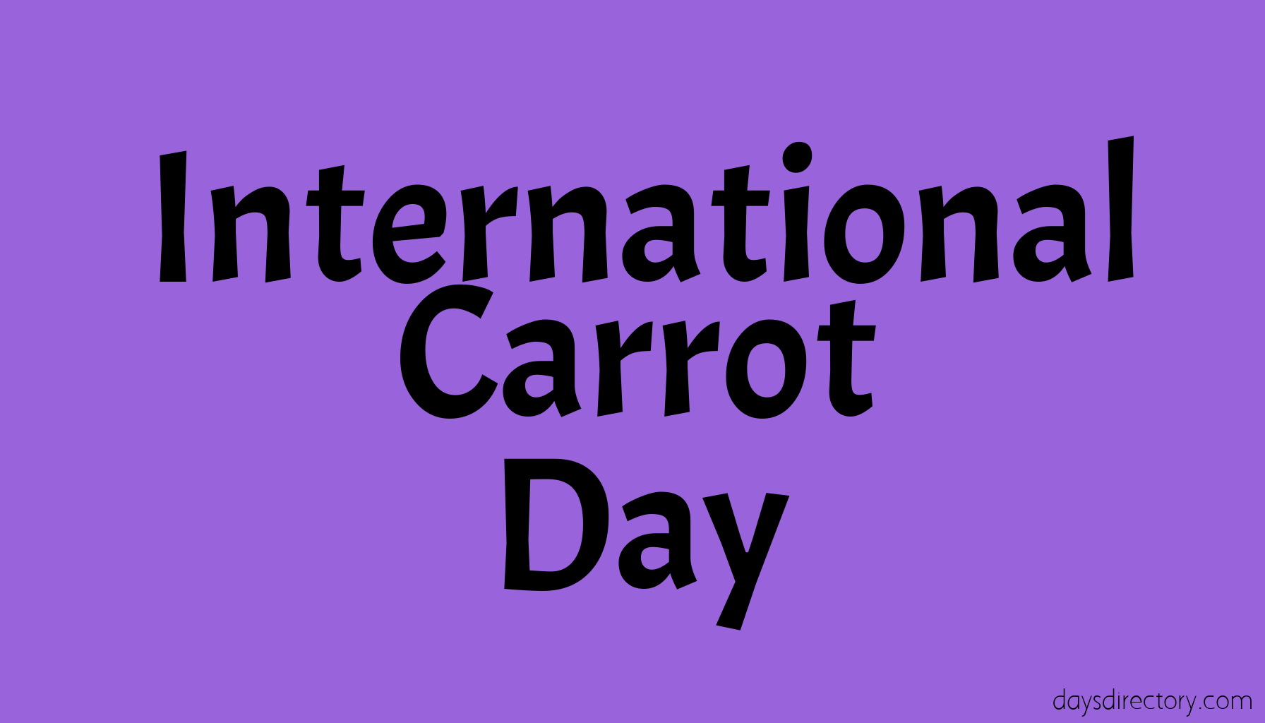 International Carrot Day