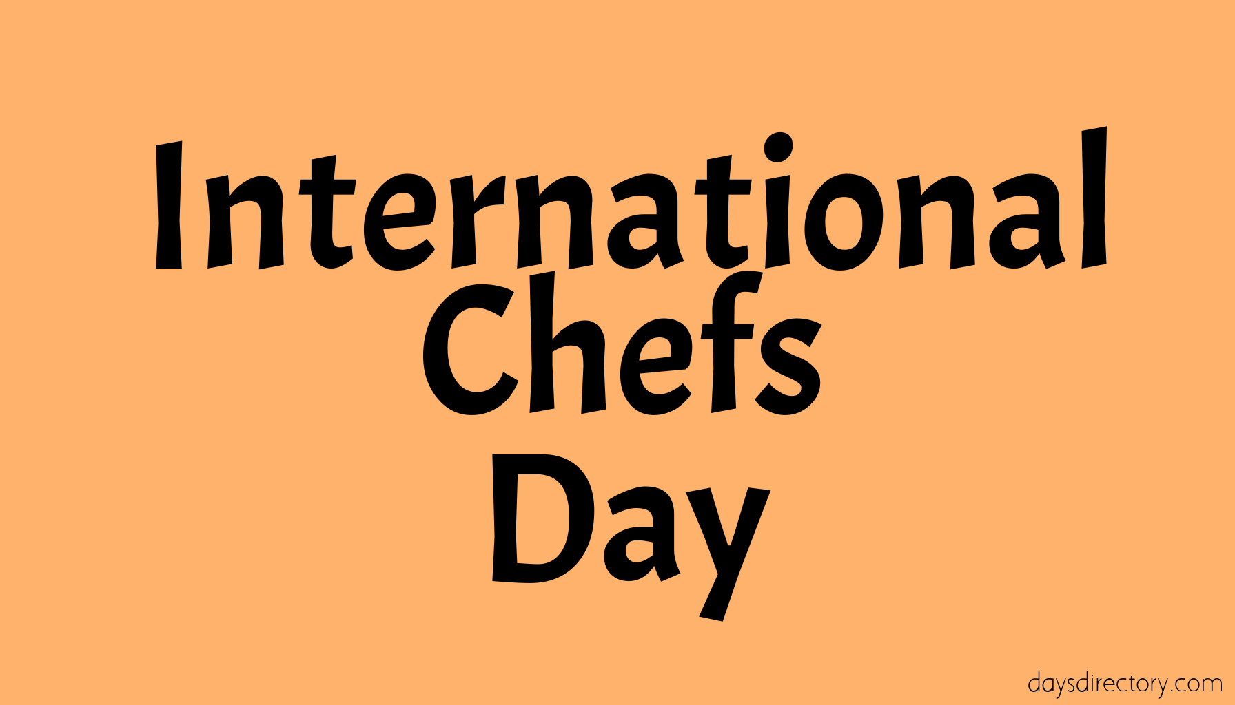 International Chefs Day