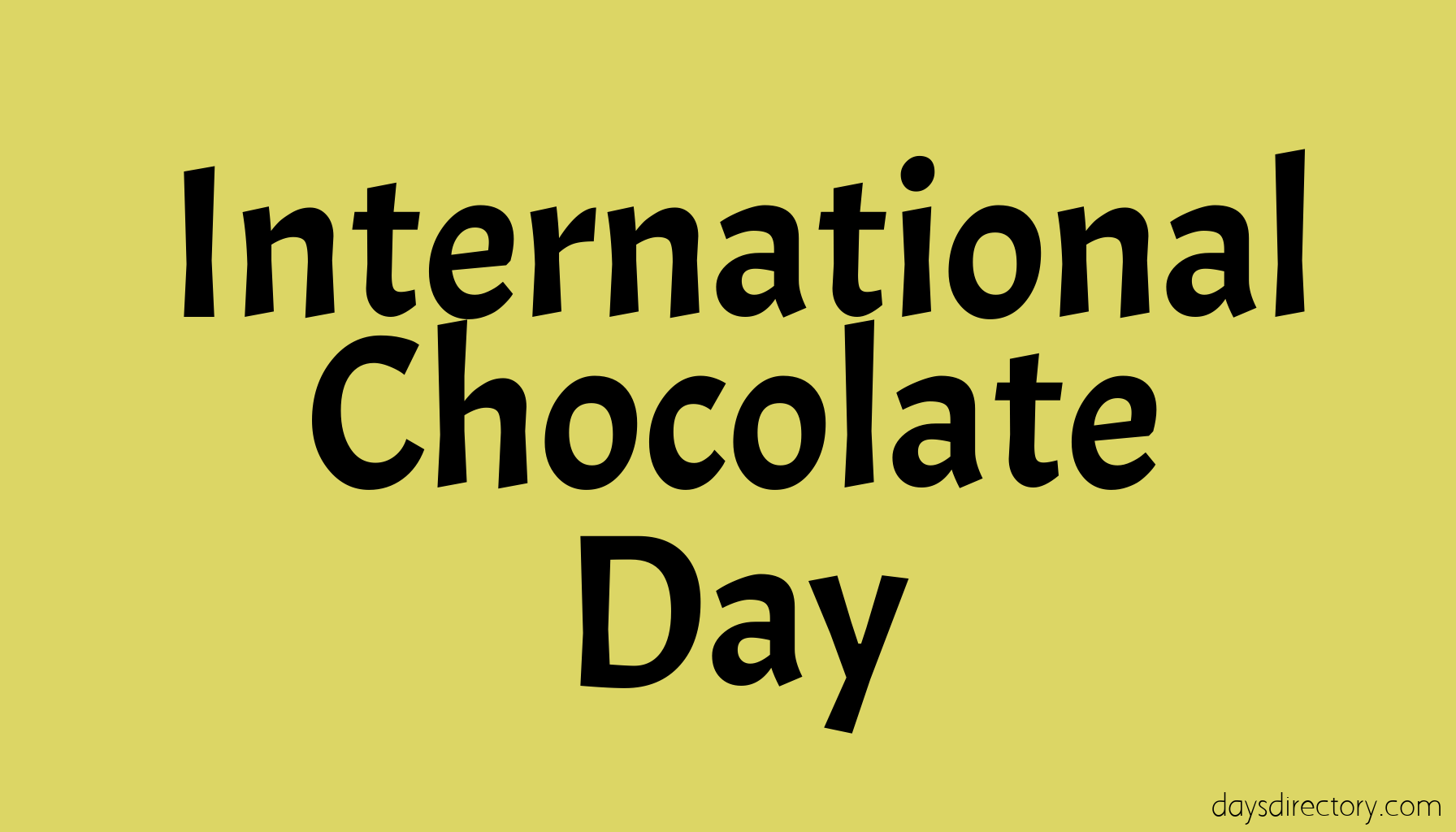 International Chocolate Day