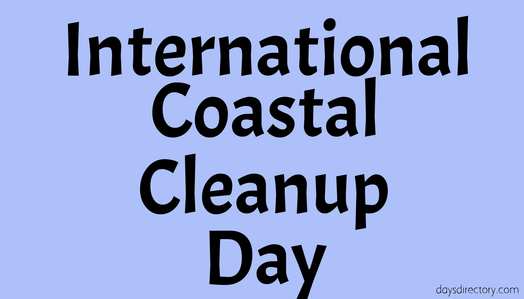 International Coastal Cleanup Day
