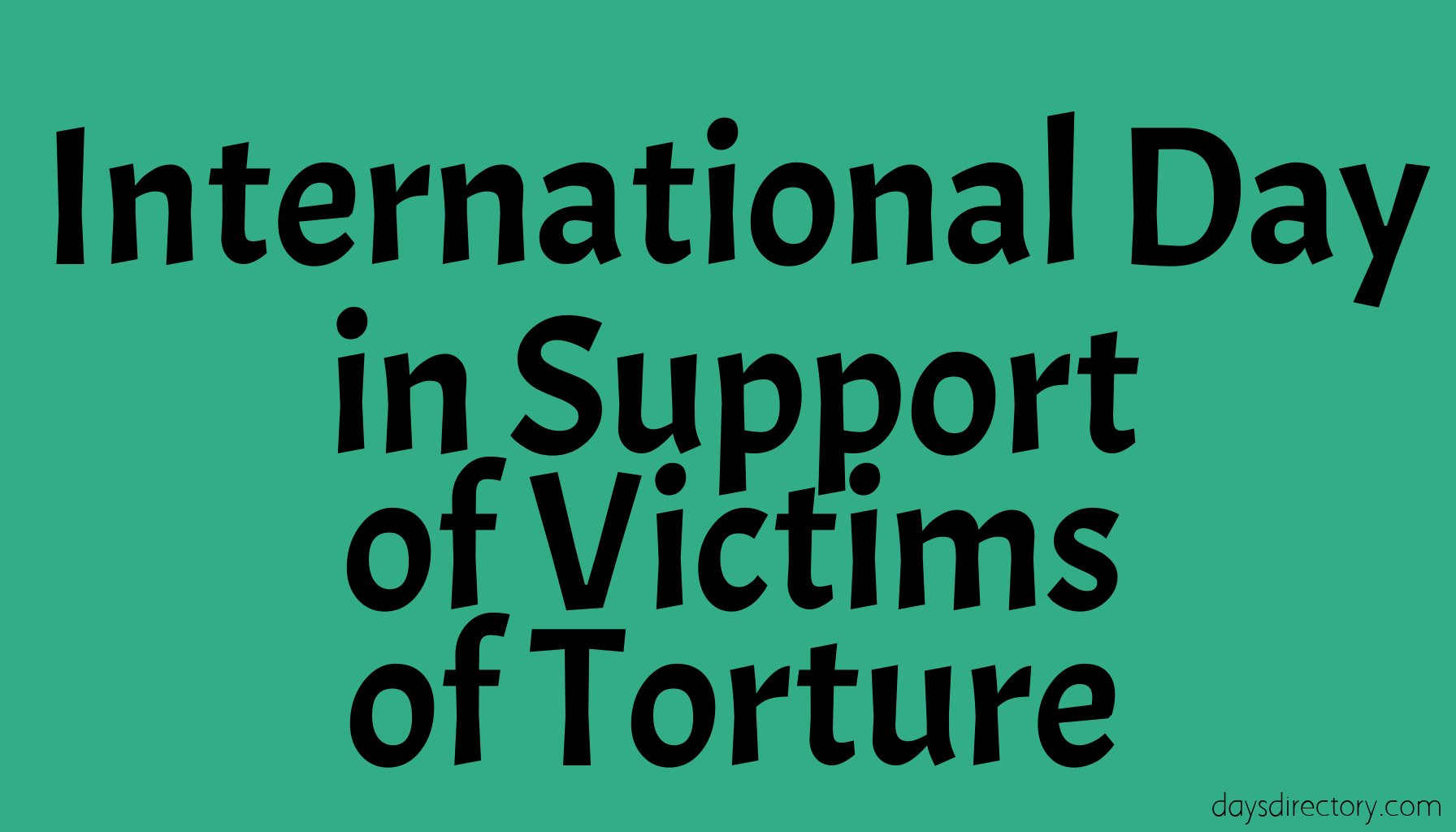 International Day in Support of Victims of Torture