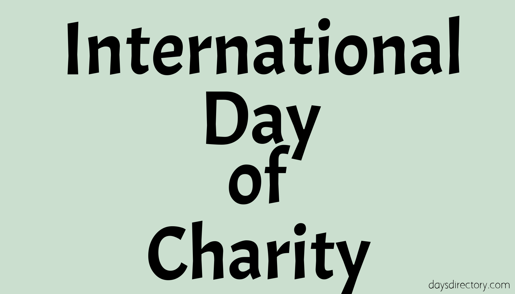 International Day of Charity
