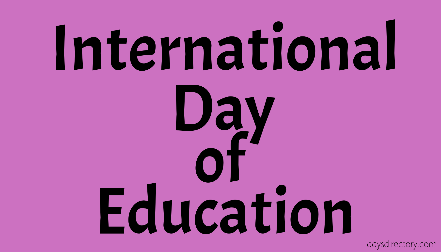 International Day of Education