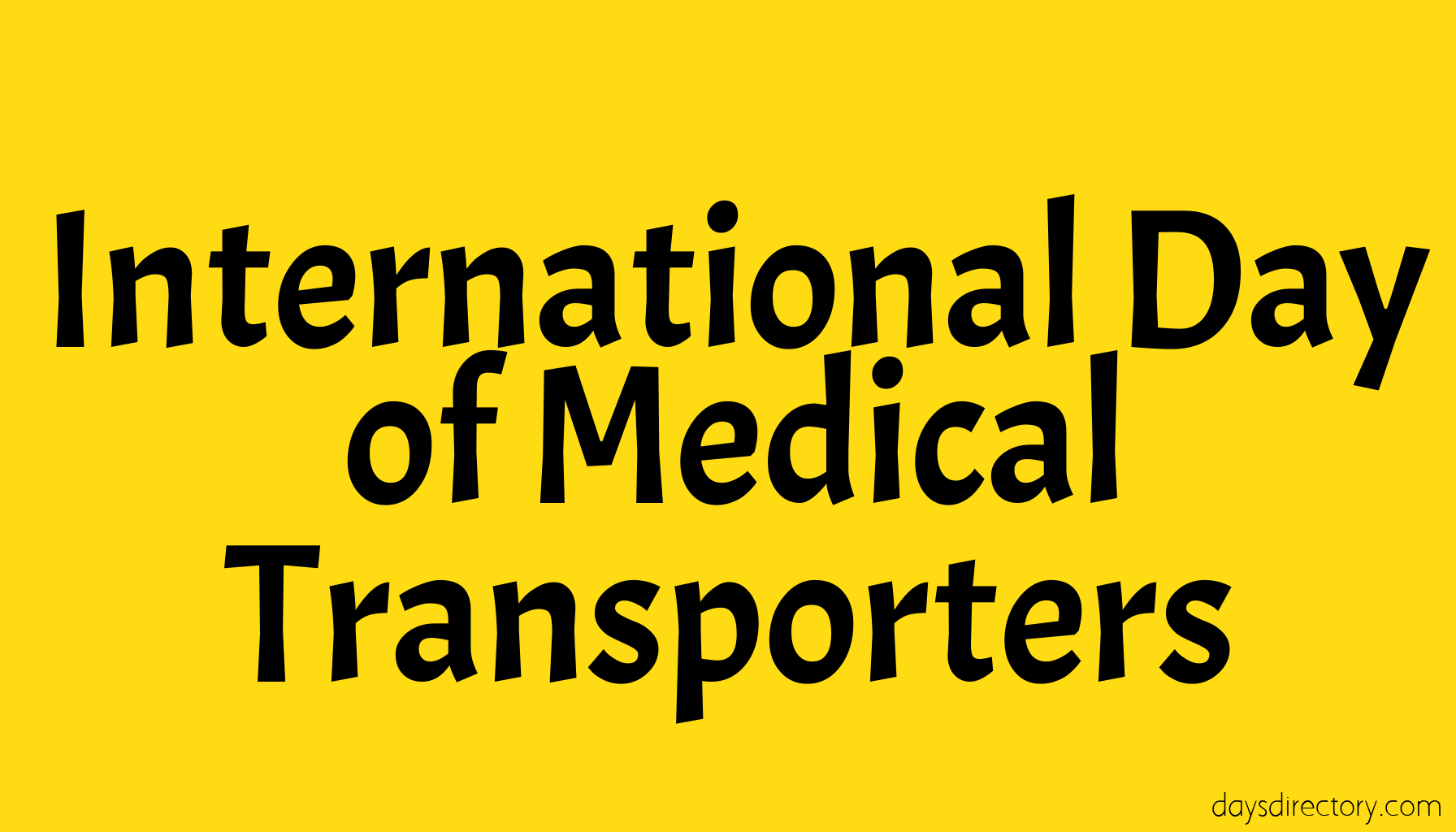 International Day of Medical Transporters