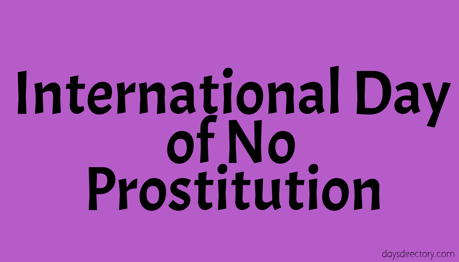 International Day of No Prostitution