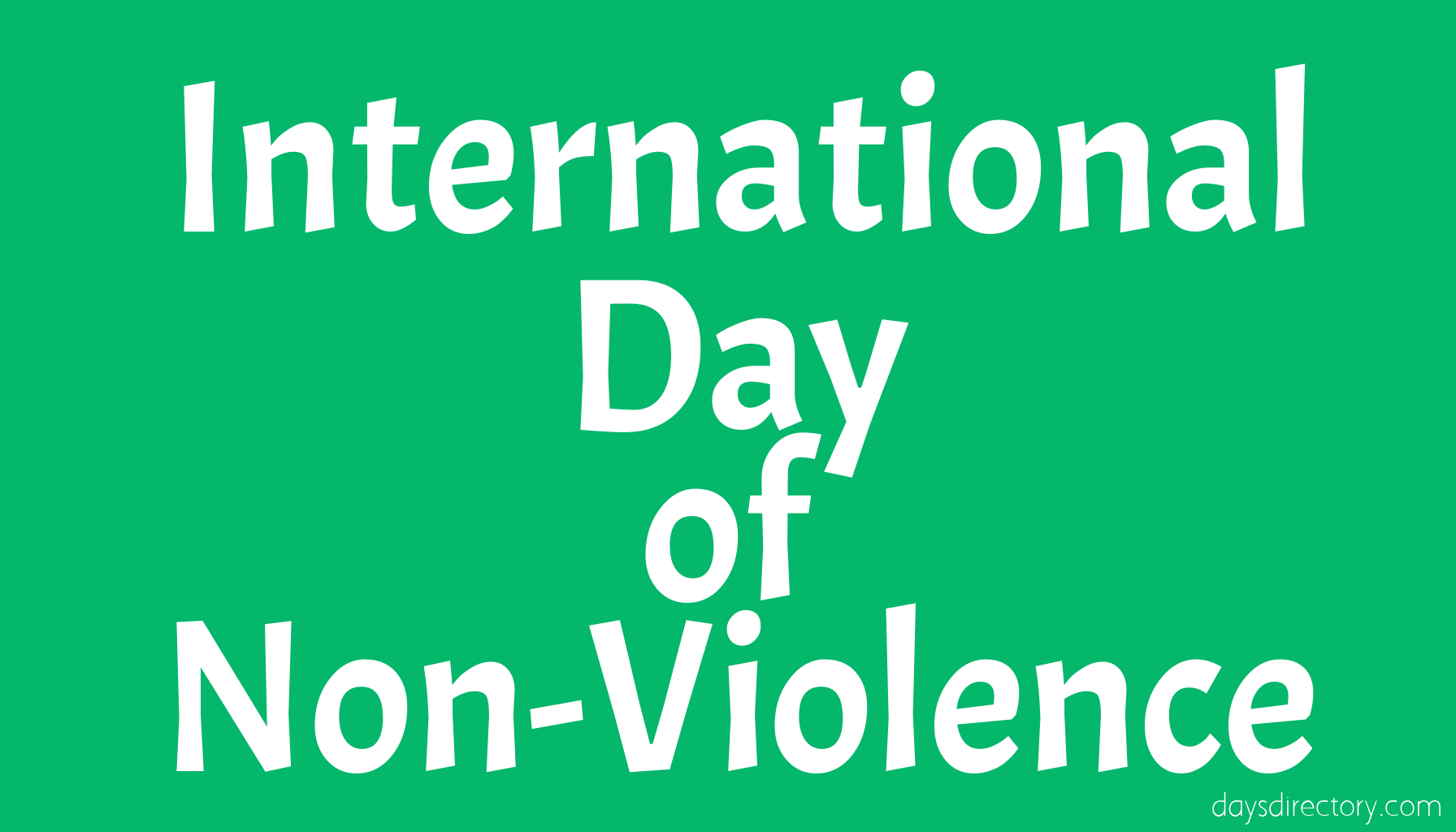 International Day of Non-Violence