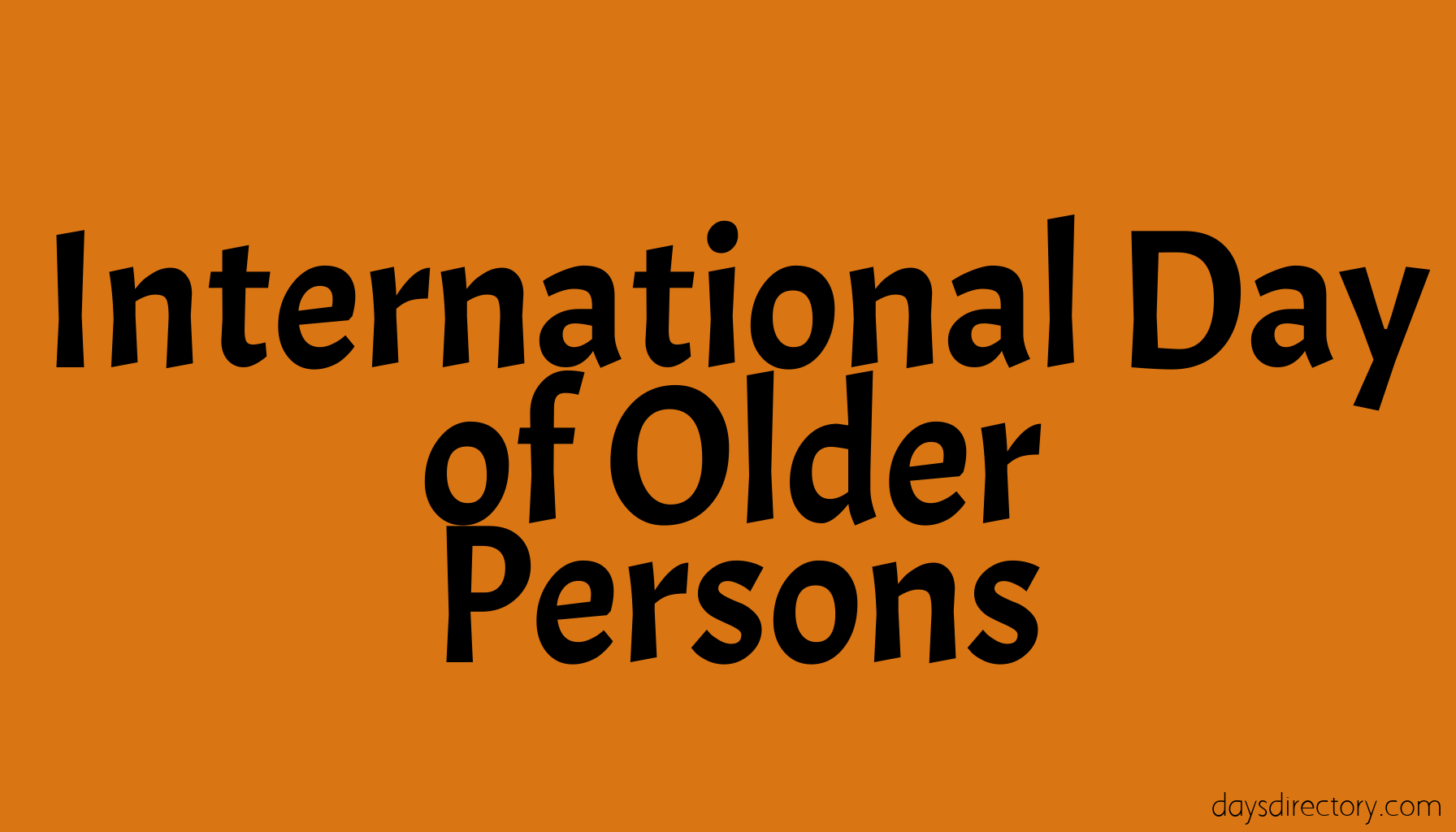 International Day of Older Persons