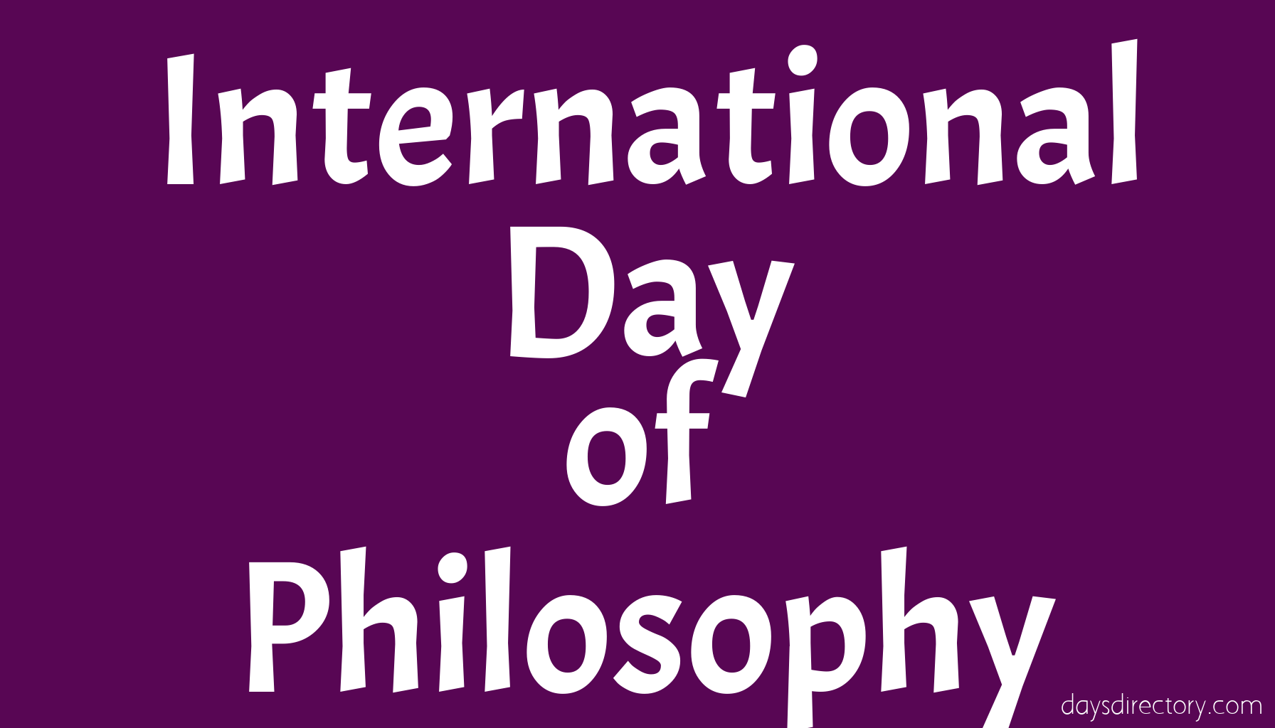 International Day of Philosophy