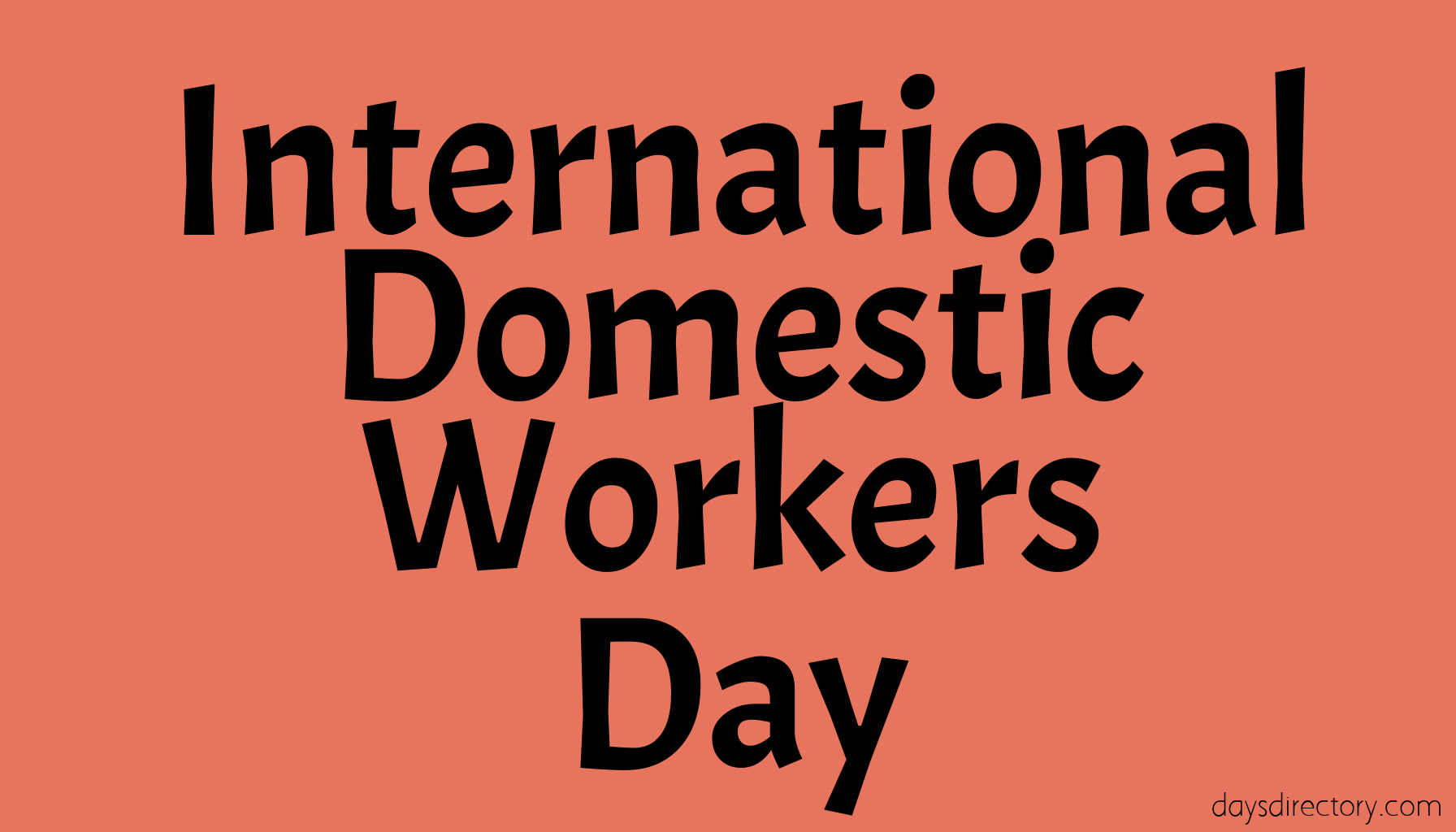 International Domestic Workers Day
