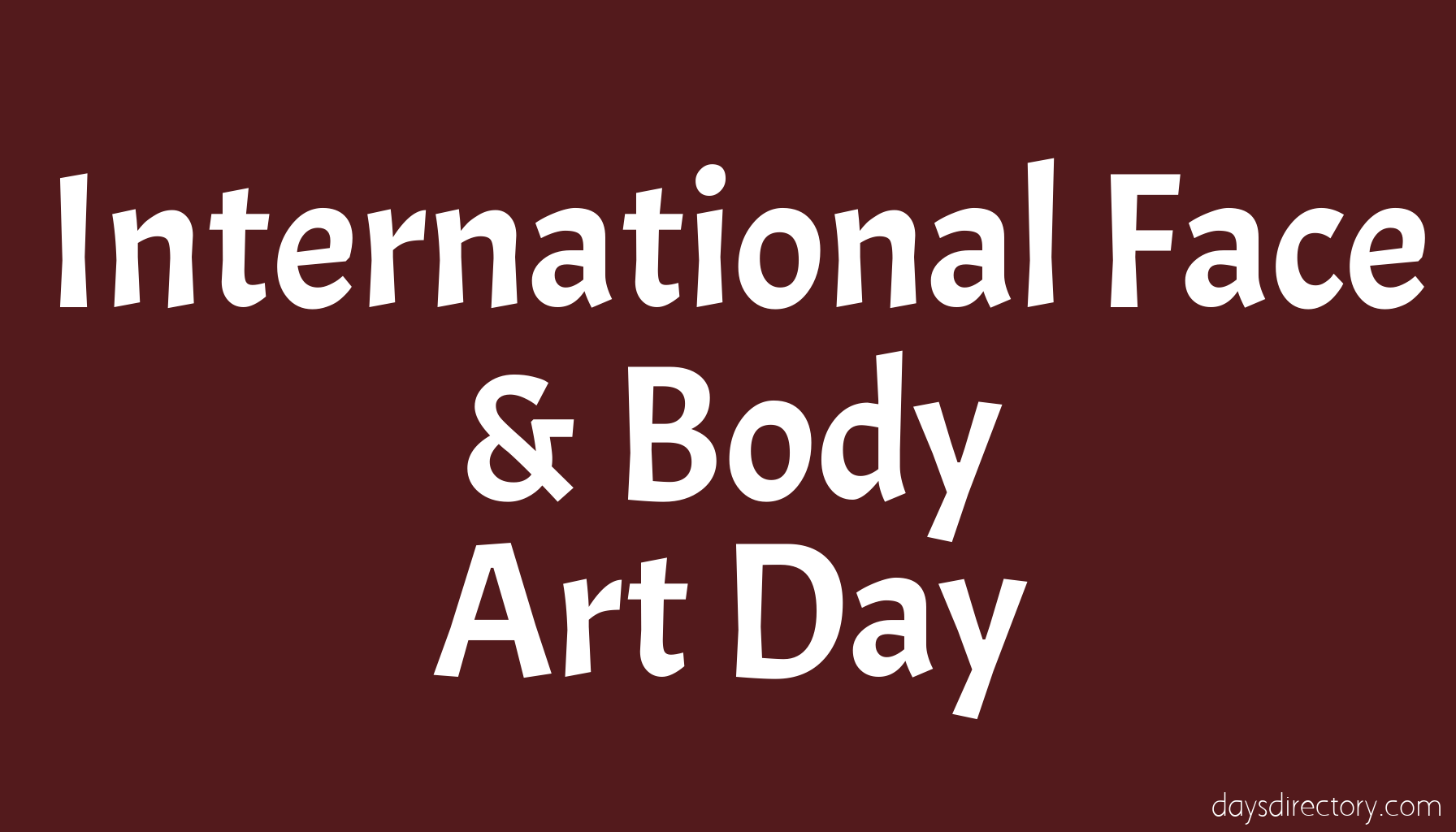 International Face & Body Art Day