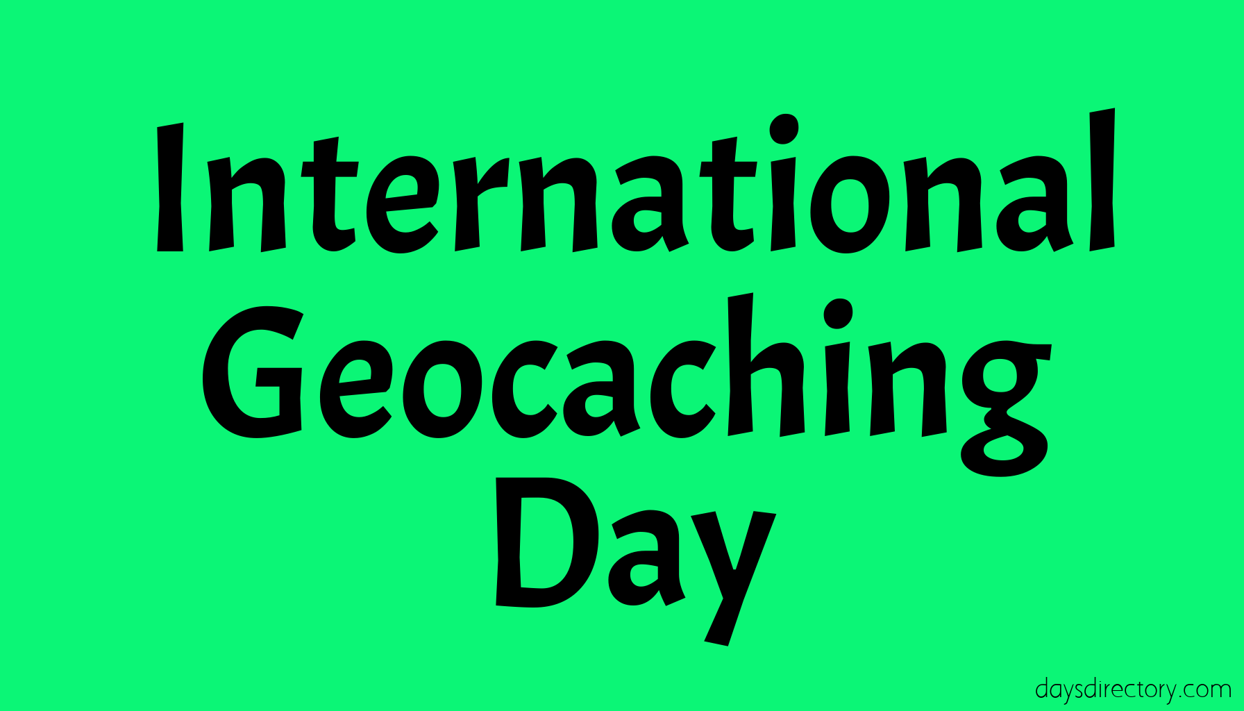 International Geocaching Day