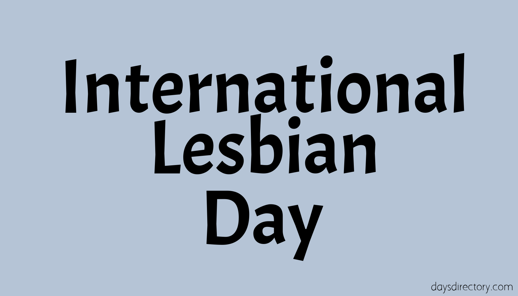 International Lesbian Day