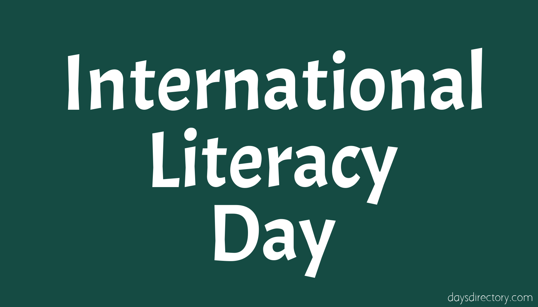 International Literacy Day